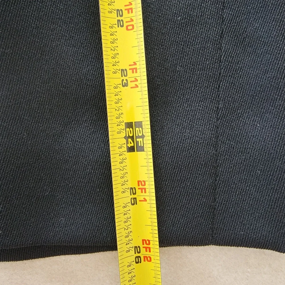 Pendleton VTG Black Wool Pencil Skirt 12 Made USA Timeless Professional Career